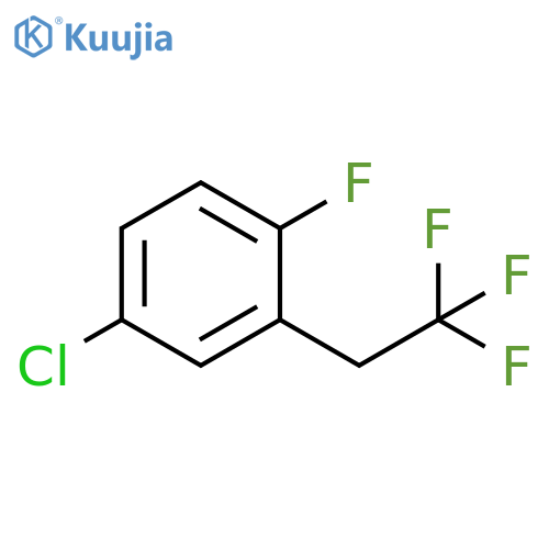 4-Chloro-1-fluoro-2-(2,2,2-trifluoroethyl)benzene structure
