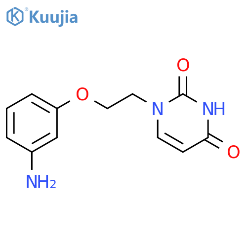 1-2-(3-aminophenoxy)ethyl-1,2,3,4-tetrahydropyrimidine-2,4-dione structure