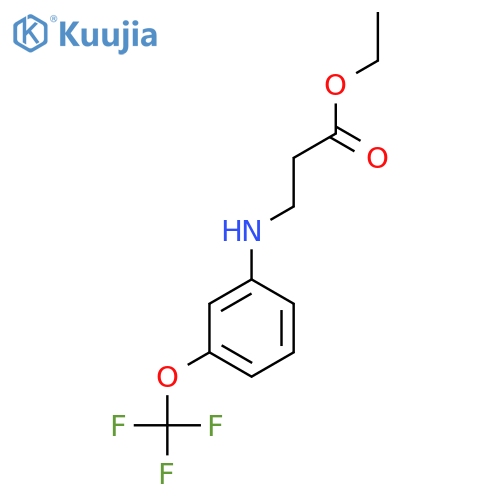 ethyl 3-{3-(trifluoromethoxy)phenylamino}propanoate structure