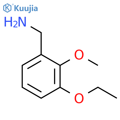 (3-ethoxy-2-methoxyphenyl)methanamine structure