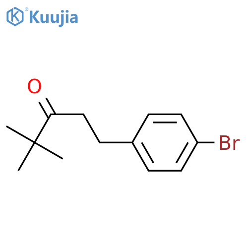 1-(4-bromophenyl)-4,4-dimethylpentan-3-one structure