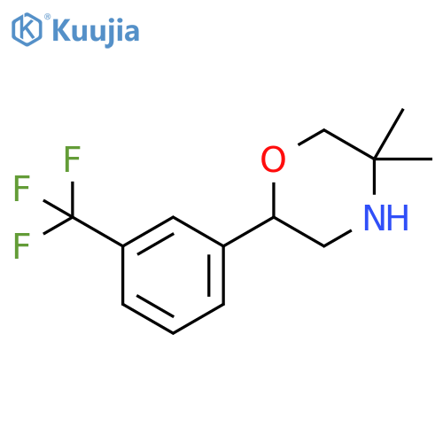 5,5-Dimethyl-2-3-(trifluoromethyl)phenylmorpholine structure