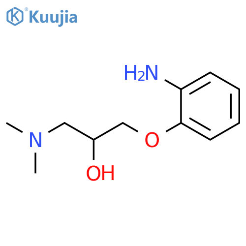 1-(2-aminophenoxy)-3-(dimethylamino)propan-2-ol structure