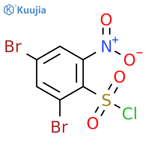 Benzenesulfonyl chloride, 2,4-dibromo-6-nitro- structure