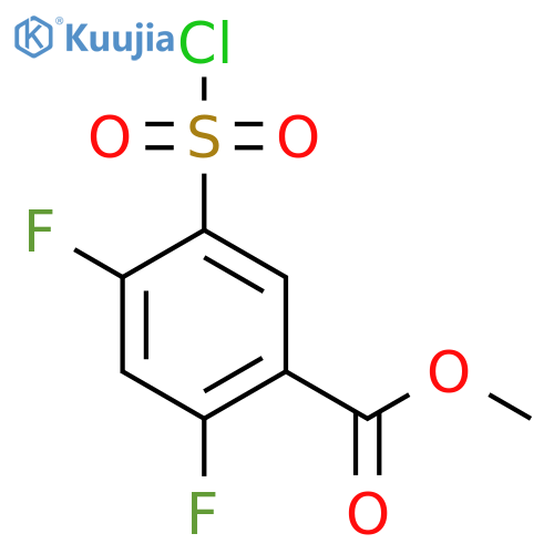 Methyl 5-(chlorosulfonyl)-2,4-difluorobenzoate structure