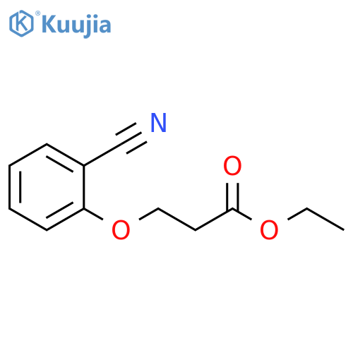 3-(2-CYANOPHENOXY)-PROPANOIC ACID, ETHYL ESTER structure