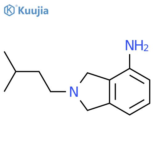 2-(3-methylbutyl)-2,3-dihydro-1H-isoindol-4-amine structure