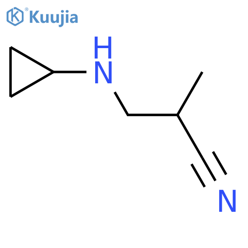 3-(Cyclopropylamino)-2-methylpropanenitrile structure