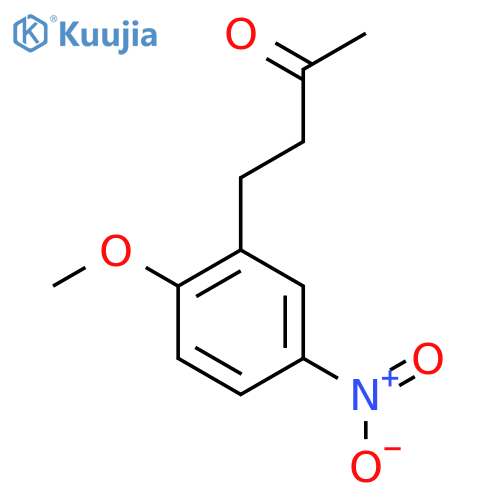 4-(2-methoxy-5-nitrophenyl)butan-2-one structure