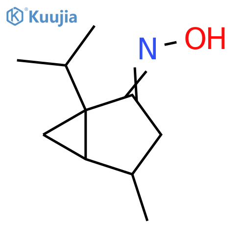 Bicyclo[3.1.0]hexan-2-one,4-methyl-1-(1-methylethyl)-, oxime structure