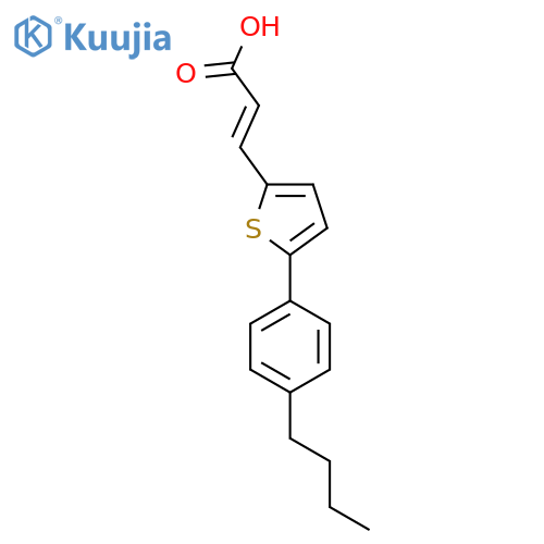 3-5-(4-Butylphenyl)thiophen-2-ylprop-2-enoic Acid structure