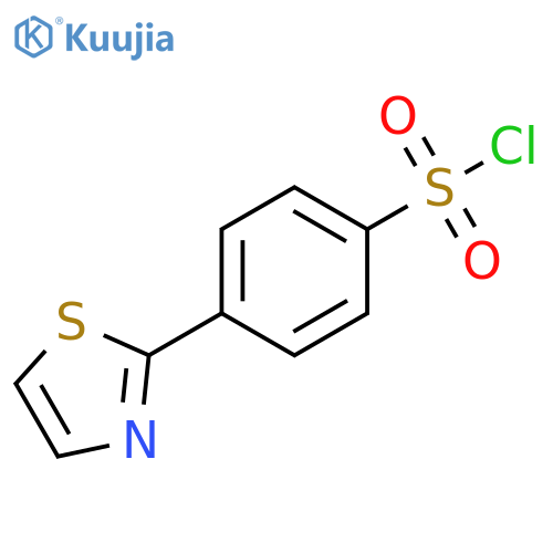 4-(1,3-THIAZOL-2-YL)BENZENE-1-SULFONYL CHLORIDE structure