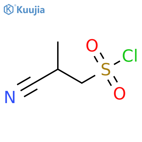 2-cyano-2-methylethane-1-sulfonyl chloride structure