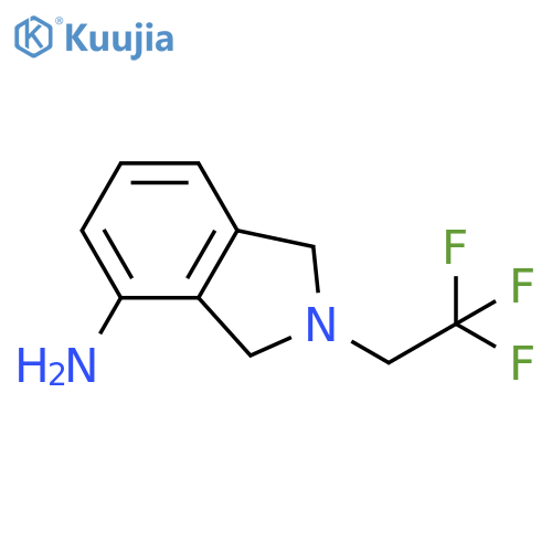 2-(2,2,2-trifluoroethyl)-2,3-dihydro-1H-isoindol-4-amine structure