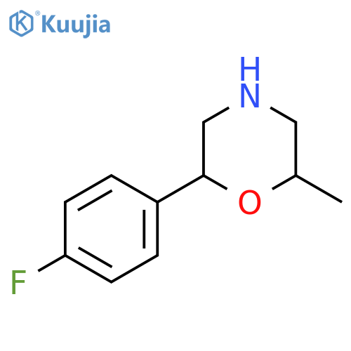 2-(4-Fluorophenyl)-6-methylmorpholine structure