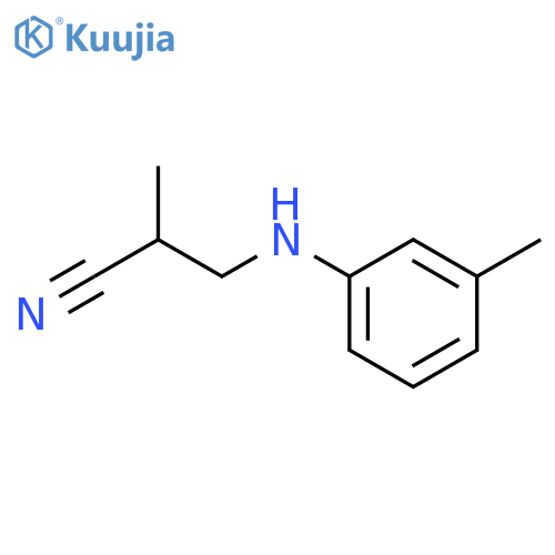 2-Methyl-3-(3-methylphenyl)aminopropanenitrile structure