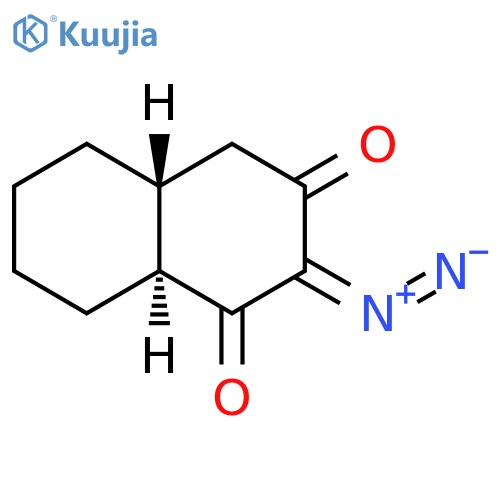 1,3(2H,4H)-Naphthalenedione, 2-diazohexahydro-, trans- structure