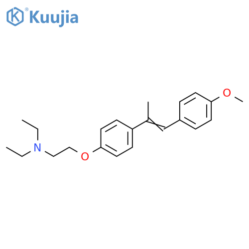 Ethanamine,N,N-diethyl-2-[4-[2-(4-methoxyphenyl)-1-methylethenyl]phenoxy]- structure