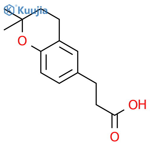 3-(2,2-dimethyl-3,4-dihydro-2H-1-benzopyran-6-yl)propanoic acid structure
