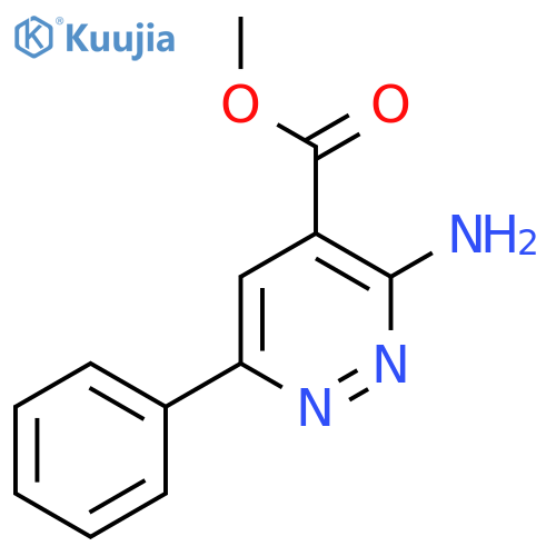 Methyl 3-amino-6-phenylpyridazine-4-carboxylate structure