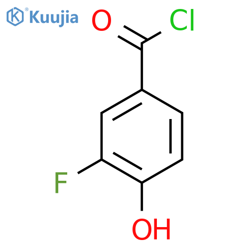 3-Fluoro-4-hydroxybenzoyl chloride structure