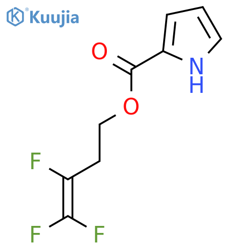 1H-Pyrrole-2-carboxylic acid, 3,4,4-trifluoro-3-butenyl ester structure