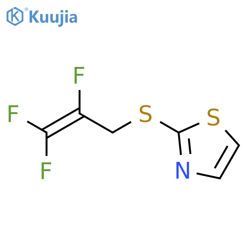 Thiazole, 2-[(2,3,3-trifluoro-2-propenyl)thio]- structure