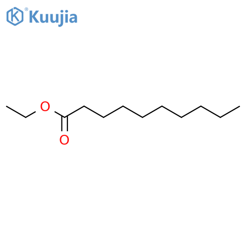 Ethyl decanoate structure