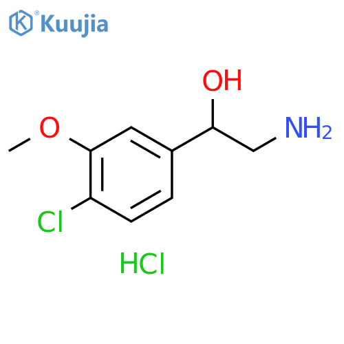 Benzenemethanol, α-(aminomethyl)-4-chloro-3-methoxy-, hydrochloride (1:1) structure