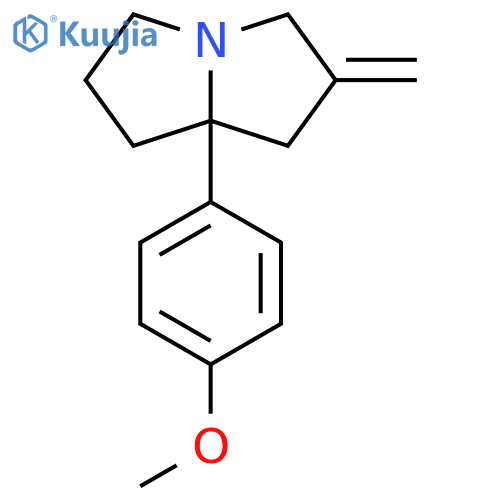 1H-Pyrrolizine, hexahydro-7a-(4-methoxyphenyl)-2-methylene- structure