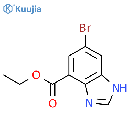 Ethyl 5-Bromo-1H-1,3-benzodiazole-7-carboxylate structure