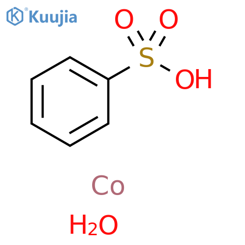 Benzenesulfonic acid, cobalt(2+) salt, hydrate (2:1:6) structure