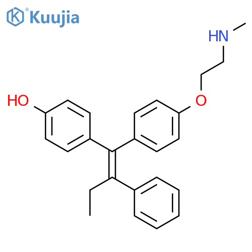 N-Desmethyl-4-hydroxy Tamoxifen (approx. 1:1 E/Z Mixture) structure