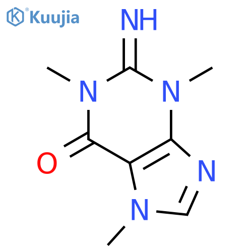 6H-Purin-6-one,1,2,3,7-tetrahydro-2-imino-1,3,7-trimethyl- structure
