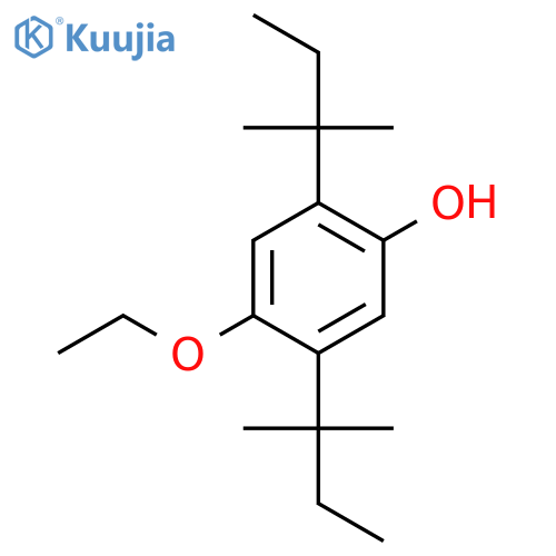 4-ethoxy-2,5-bis(2-methylbutan-2-yl)phenol structure