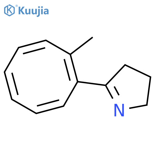 2H-Pyrrole, 3,4-dihydro-5-(2-methyl-1,3,5,7-cyclooctatetraen-1-yl)- structure