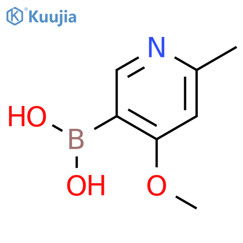 B-(4-methoxy-6-methyl-3-pyridinyl)-Boronic acid structure