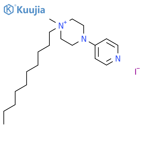 Piperazinium, 1-decyl-1-methyl-4-(4-pyridinyl)-, iodide structure