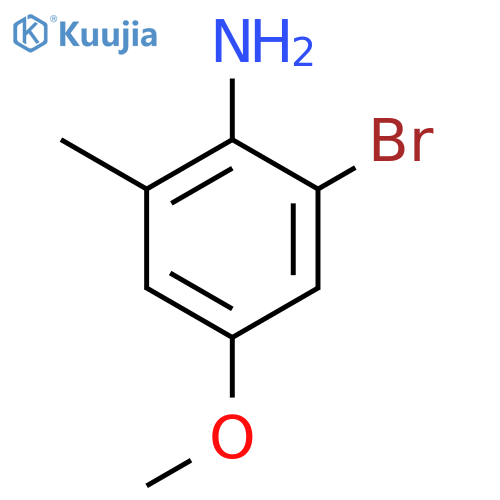 2-bromo-4-methoxy-6-methylaniline structure