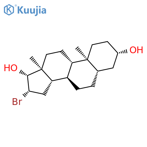 Androstane-3,17-diol, 16-bromo-, (3b,5a,16b,17b)- structure