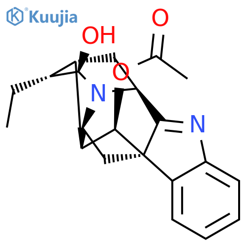 Ajmalan-17,21-diol, 1,2-didehydro-1-demethyl-, 17-acetate, (17R,20a,21a)- structure