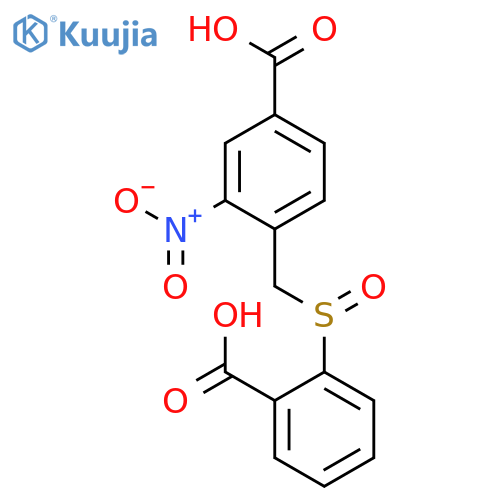 BENZOIC ACID, 4-[[(2-CARBOXYPHENYL)SULFINYL]METHYL]-3-NITRO- structure