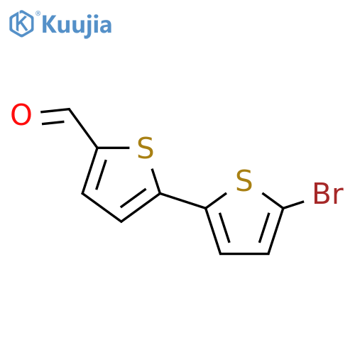 5'-Bromo-2,2'-bithiophene-5-carbaldehyde structure