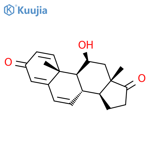 Androsta-1,4,6-triene-3,17-dione, 11-hydroxy-, (11b)- structure
