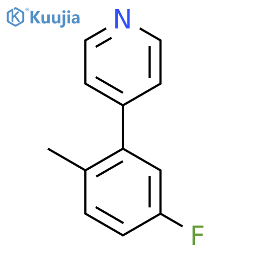 4-(5-Fluoro-2-methylphenyl)pyridine structure