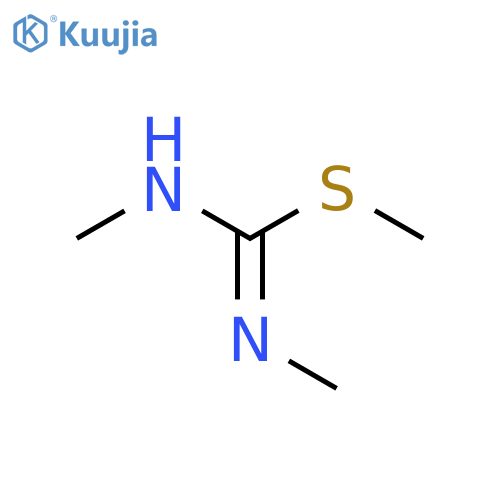 N,N'-dimethyl(methylsulfanyl)methanimidamide structure