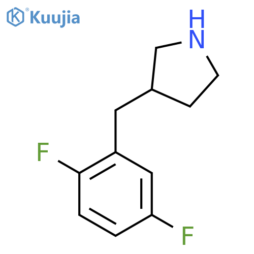 3-(2,5-difluorophenyl)methylpyrrolidine structure