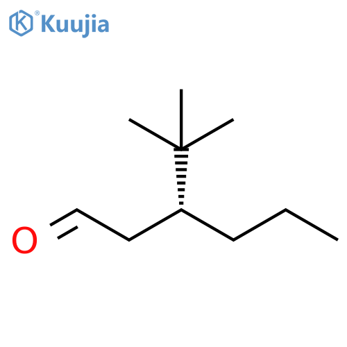 Hexanal, 3-(1,1-dimethylethyl)-, (R)- structure