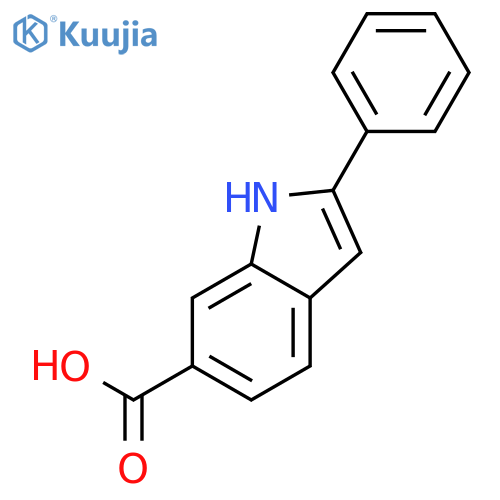 2-phenyl-1H-indole-6-carboxylic acid structure