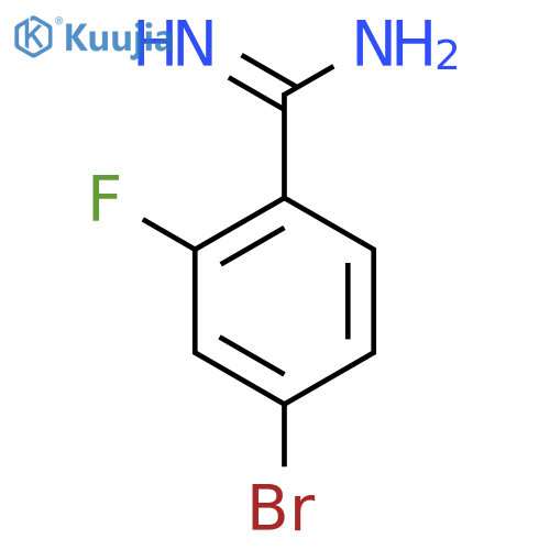 4-Bromo-2-fluoro-benzamidine structure